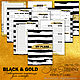 Набор электронных страниц для планера "Black & Gold", Иллюстрации, Дубна,  Фото №1