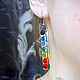 Pendientes 'Arco Iris'. Earrings. Sun_thing / Glass jewelry and decor. Ярмарка Мастеров.  Фото №4
