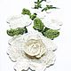 Order White Rose appliques, set of 3 pieces. StrazoBysinka. Livemaster. . Applications Фото №3