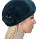  Women's mink berets made of high-quality fur. Berets. hereditary Skinner. Online shopping on My Livemaster.  Фото №2