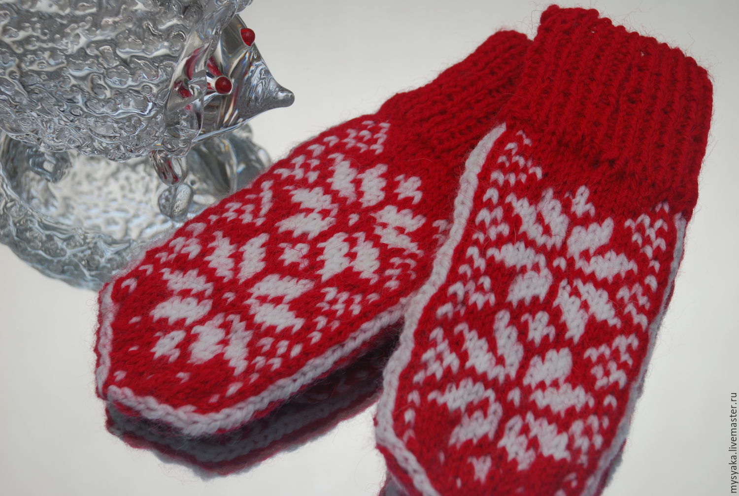 Варежечка. Cherry mittens. Christmas mittens for Kids.