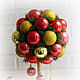 Topiary Christmas. Red. Topiary. florist_lyudmila. Online shopping on My Livemaster.  Фото №2