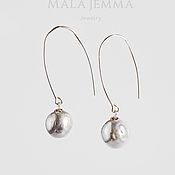 Украшения handmade. Livemaster - original item Earrings with large silver pearls. Handmade.