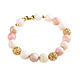 Opal bracelet, Gold bracelet with Stone, Pink opal bracelet. Bead bracelet. Irina Moro. My Livemaster. Фото №4