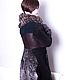 Sheepskin coat for women 'Improvisation' 46p. Afghan Coats. Юлия Левшина. Авторский войлок COOLWOOL. My Livemaster. Фото №4