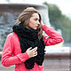 Scarf very large, black with large Palami. Scarves. Tany my-sharf. Online shopping on My Livemaster.  Фото №2