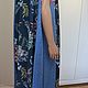 Elegant summer dress made of viscose staple ' Bleu corail'. Dresses. Charmante Tutenafelt (crealanafr). My Livemaster. Фото №4