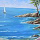 Order "Summer house by the sea" Oil painting Mediterranean. Kind paintings by Irina Belozerova. Livemaster. . Pictures Фото №3