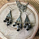 Earrings and pendant with crystal beads 'Domino'. Jewelry Sets. BijouSiberia. My Livemaster. Фото №6