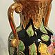 Винтаж: Старинная большая ваза H. Bequet, Бельгия. Вазы винтажные. Brocante chez Alla. Ярмарка Мастеров.  Фото №4