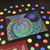 Бабочки Женская кожаная обложка на паспорт в подарок