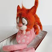 Войлочная игрушка: Котенок Озорник