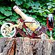 Bike. Wine stand and 2 glasses. Stand for bottles and glasses. derevyashka56. Online shopping on My Livemaster.  Фото №2