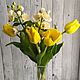 Жёлтые тюльпаны из холодного фарфора. Цветы. Alla-jxx. Ярмарка Мастеров.  Фото №4