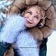 Заказать Пуховые пушистые  рукавички " ComFortable ". Наталья  Пуховая Мастерская (puhovyiy-master). Ярмарка Мастеров. . Варежки Фото №3