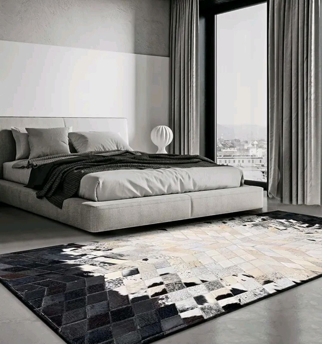 Ковры для дома: ковёр ручной работы из шкур коровы в интернет-магазине ...