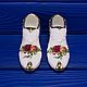 Пара миниатюрных туфелек дизайна Old Country Roses от Royal Albert. Элементы интерьера. Farfor Сlub. Интернет-магазин Ярмарка Мастеров.  Фото №2