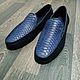 Moccasins made of genuine Python leather and genuine calfskin!, Moccasins, St. Petersburg,  Фото №1