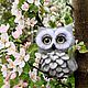 Совушка с подвижной головой. Войлочная игрушка. Клюева Евгения Beautiful Owl. Ярмарка Мастеров.  Фото №4