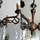 Старинная латунная люстра, светильник с подвесками "Маркиза". Люстры. 'GOAR  VINTAGE' (goar-vintage). Ярмарка Мастеров.  Фото №4