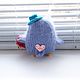 Сова, Совёнок - валентинка. подарок. сувенир. амигуруми. Мягкие игрушки. Людмила Дерюгина. Ярмарка Мастеров.  Фото №6