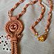Pendant necklace beaded with Swarovski crystal Tenderness. Pendants. lawanda. Online shopping on My Livemaster.  Фото №2
