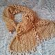 Fishnet scarf a stole the 'Secret' handmade. Scarves. hand knitting from Galina Akhmedova. My Livemaster. Фото №6