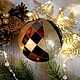 Glass Christmas ball Theater in a wooden box. Christmas decorations. ArtAnett_vitrage (Anna). My Livemaster. Фото №6