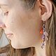 Серьги с камнями.Серьги с флюоритом, сердоликом, розовым кварцем. Серьги классические. Korella by Maria - Украшения. Ярмарка Мастеров.  Фото №5