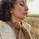 Chic scarf for women knitted from camel down. Scarves. Dobryy_vyaz. My Livemaster. Фото №5