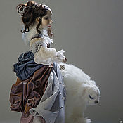 Интерьерная кукла: Иллюзионист и Кот - флейтист