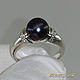 Ring 'Black pearl' silver925, pearl nat, k-ly Swarovski.video. Rings. MaksimJewelryStudio. Online shopping on My Livemaster.  Фото №2