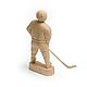 Wooden figurine 'the Hockey player'. Wooden figure. Figurine. SiberianBirchBark (lukoshko70). My Livemaster. Фото №5