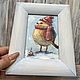 Oil painting 'Bird in a cap', framed. Pictures. Zhanne Shepetova. My Livemaster. Фото №4