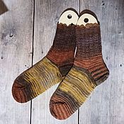 Аксессуары handmade. Livemaster - original item Socks: Knitted socks with knitting needles for men. Handmade.