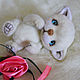 White kitten Teddy. Teddy Toys. Plush history. Online shopping on My Livemaster.  Фото №2