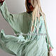 Туника бохо "Мятное лето2". Туники. Boho love. Ярмарка Мастеров.  Фото №13