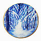 Winter forest. Christmas gifts. The author's painting on the saw. Christmas gifts. Siberian decor. My Livemaster. Фото №4