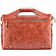Кожаная деловая сумка "Диего" (рыжий антик). Классическая сумка. Кожинка. Интернет-магазин Ярмарка Мастеров.  Фото №2