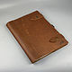 A4 album with adjustable buckle made of genuine leather. Sketchbooks. KullikovCraft. My Livemaster. Фото №6