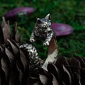 Украшения handmade. Livemaster - original item Ring The Cat Behemoth. Bulgakov. The master and Margarita. bronze silver.. Handmade.