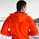 Order Men's Orange Hoodie Africa, Orange Hooded Sweatshirt Freedom. Lara (EnigmaStyle). Livemaster. . Sweatshirts for men Фото №3