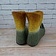 'Magic elf slippers' woolen felted ankle boots on the sole. Slippers. WOOLY COUTURE Svetlana. My Livemaster. Фото №5