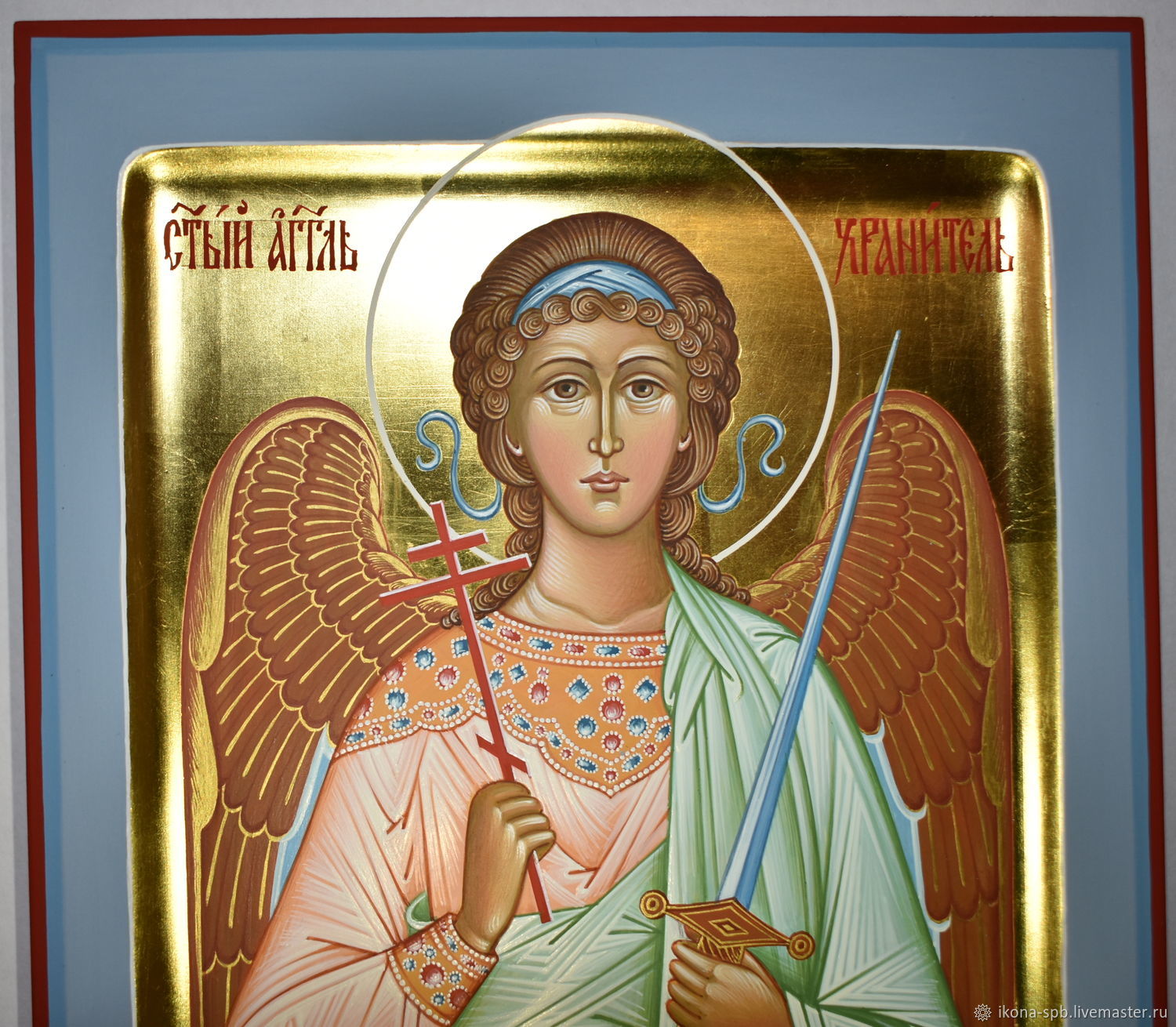 Икона ангел хранитель рукописная