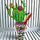  Fusing glass Prickles-cacti. Stained glass. LiliaGorbach Glass. My Livemaster. Фото №5