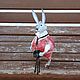 Interior doll Bunny. Christmas tree toy, rabbit. The Year of the Rabbit Hare. Interior doll. Anastasiya Kosenchuk. Online shopping on My Livemaster.  Фото №2