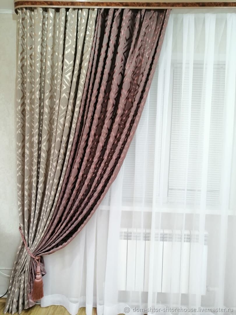 Портьера "Ромб" – купить онлайн на Ярмарке Мастеров – L2320RU | Шторы ...