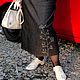 Falda larga de mezclilla de invierno con forro polar, Skirts, Sergiev Posad,  Фото №1