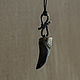 Кулон из  рога  оленя 71 мм. Кулон. MADRE ARCAICA. Ярмарка Мастеров.  Фото №5