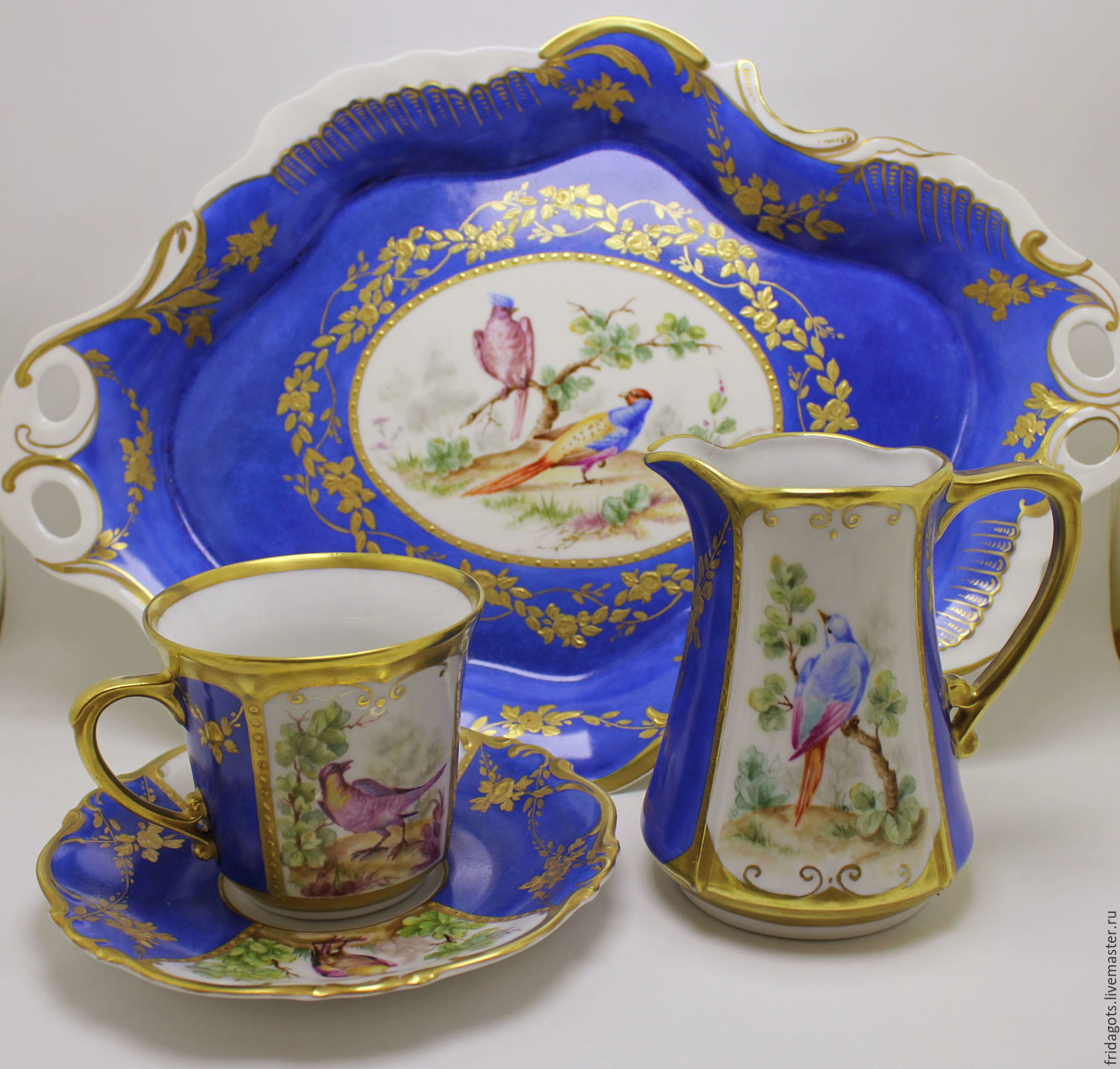 Painted porcelain. Tea egoist ' My Sevre', Tea & Coffee Sets, Kaluga,  Фото №1